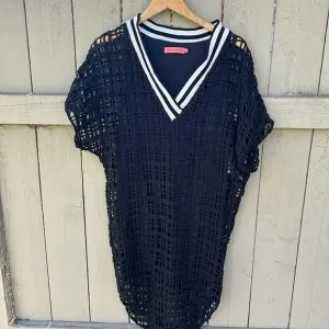 Manning Cartell Open Knit Dress Contemporary Luxury Sz 8