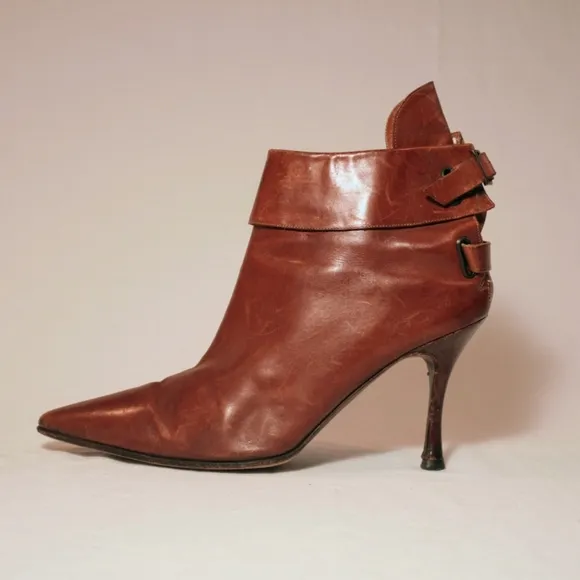 Manolo Blahnik Light Brown Ankle Boots