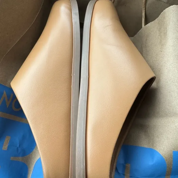 Mansur Gavriel Tan Mules Minimalist Slip-On Design