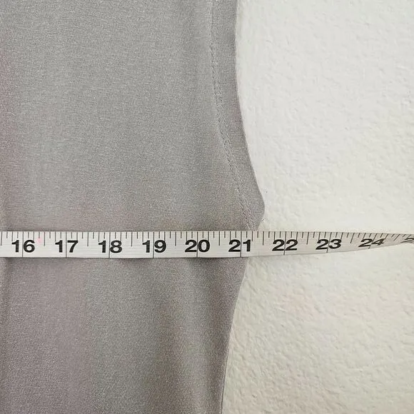 MARAIS Paris Midi Dress Light Gray 100% Cotton Minimalist Capsule Basic O/S