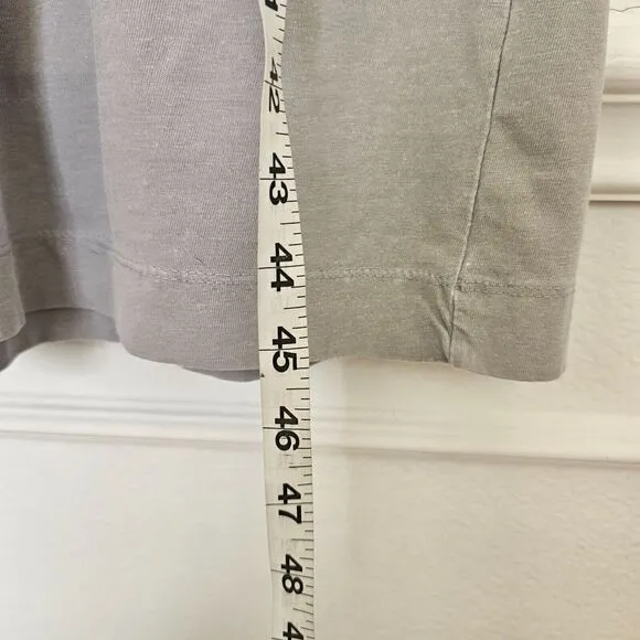 MARAIS Paris Midi Dress Light Gray 100% Cotton Minimalist Capsule Basic O/S