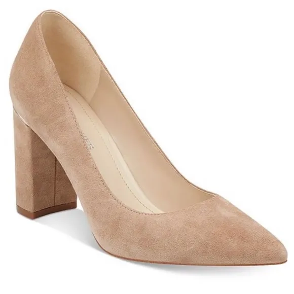 MARC FISHER Caitlin Suede Pumps Tan