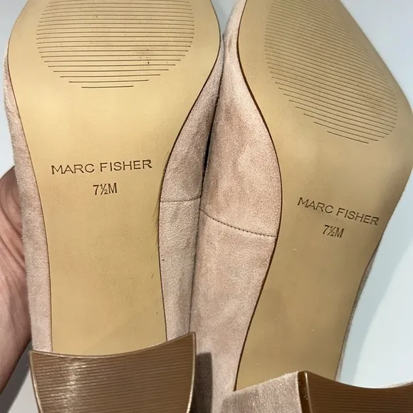 MARC FISHER Caitlin Suede Pumps Tan