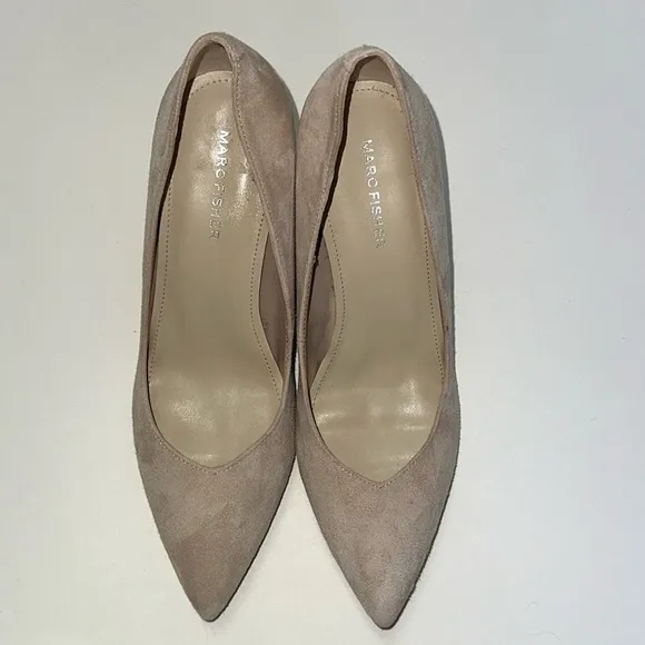 MARC FISHER Caitlin Suede Pumps Tan