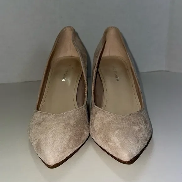 MARC FISHER Caitlin Suede Pumps Tan