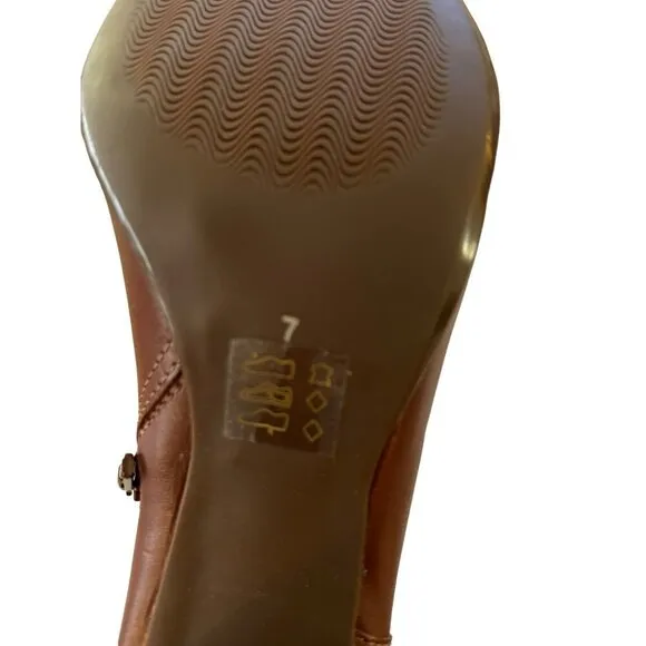 Marc Joseph New York Charles St Bootie Leather Ankle Boots Size 7 Brown