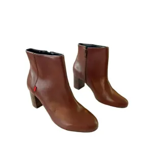 Marc Joseph New York Charles St Bootie Leather Ankle Boots Size 7 Brown
