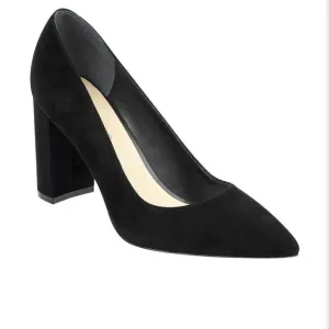 Marc Fisher Womens Viviene Black Suede Dressy Dress Pumps Shoes NWOT