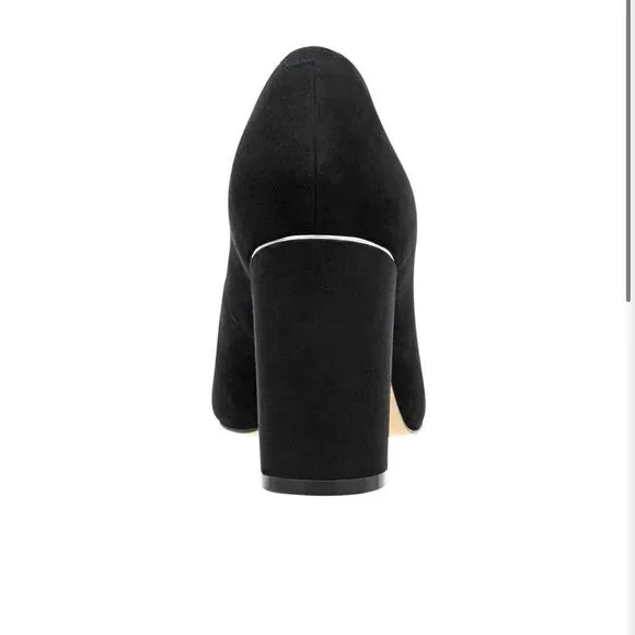Marc Fisher Womens Viviene Black Suede Dressy Dress Pumps Shoes NWOT