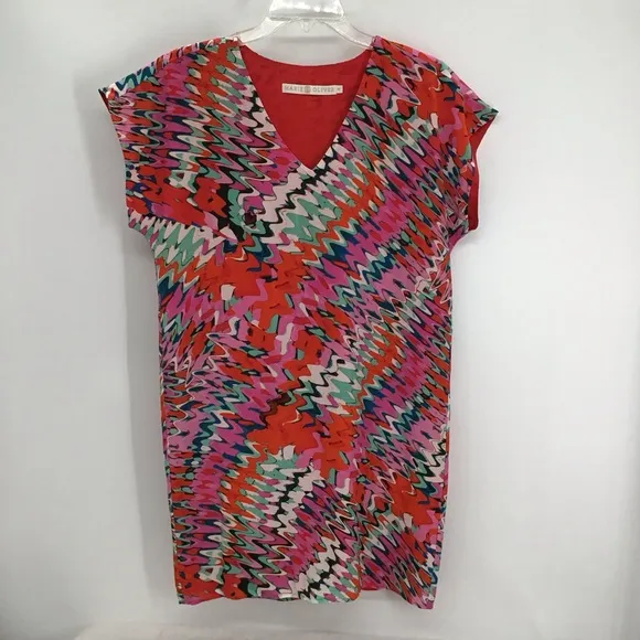 Marie Oliver Women’s Andi 100% Silk Dress Shift Style Minimalist Career Size XS