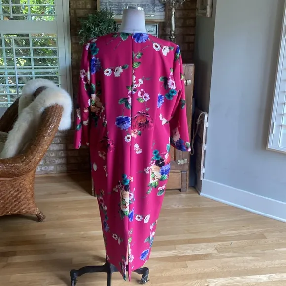 MARINA RINALDI MADE IN ITALY LUXURY FLORAL DRESS PLUS 16 EXCELLENT