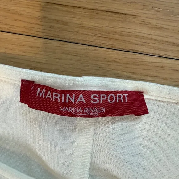 Marina Sport by Marina Rinaldi XXL Color Block Dress Minimalist Black White