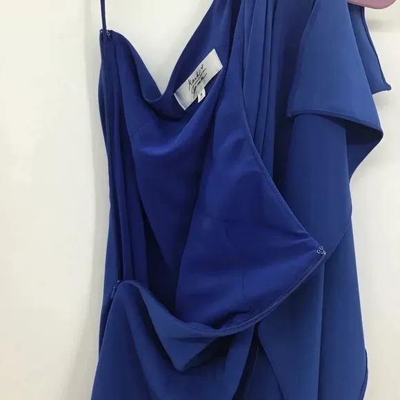 Mark &amp; James by Badgley Mischa Minimalist Draped Dream Dress In Indigo Matte