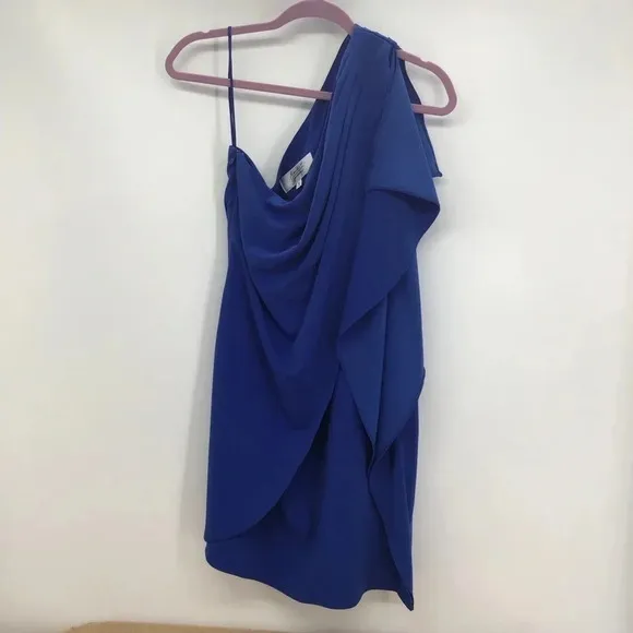 Mark &amp; James by Badgley Mischa Minimalist Draped Dream Dress In Indigo Matte