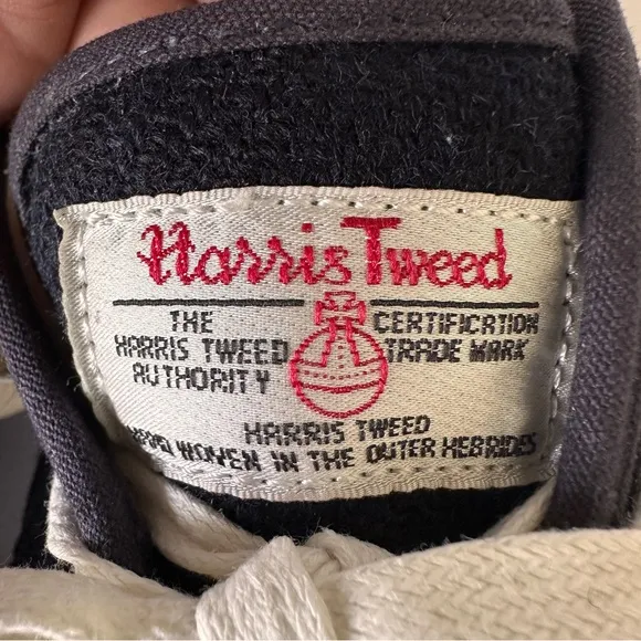 Mark McNairy GENERIC SURPLUS Harris Tweed Navy Chukka Shoes Sneakers Mens 10.5