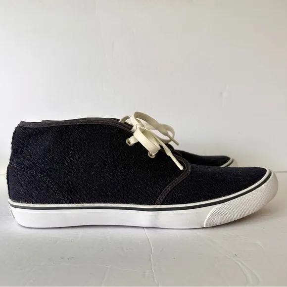 Mark McNairy GENERIC SURPLUS Harris Tweed Navy Chukka Shoes Sneakers Mens 10.5