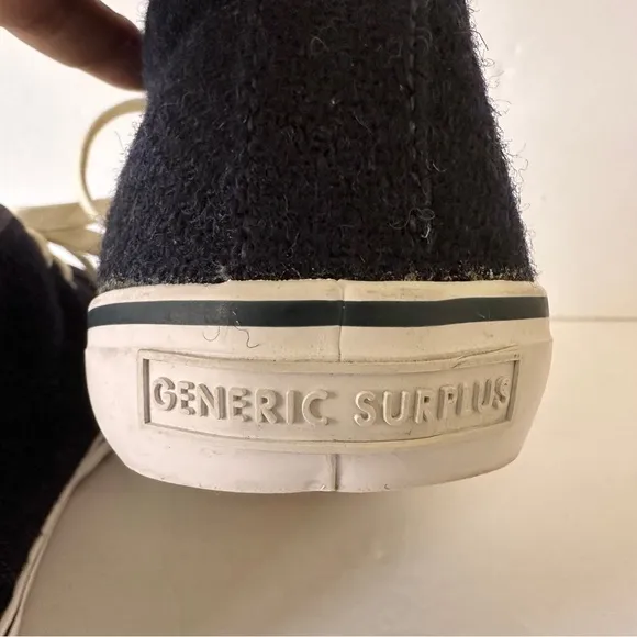 Mark McNairy GENERIC SURPLUS Harris Tweed Navy Chukka Shoes Sneakers Mens 10.5