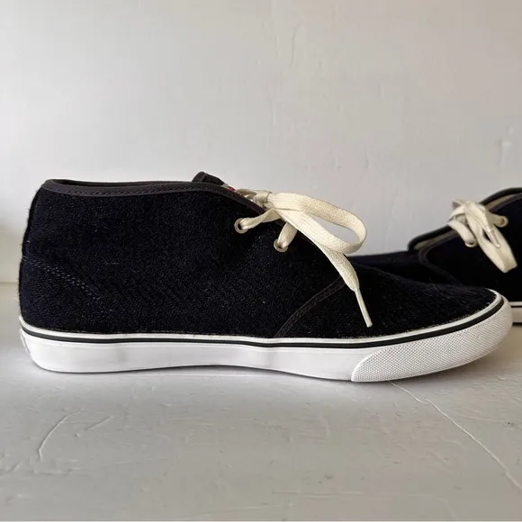 Mark McNairy GENERIC SURPLUS Harris Tweed Navy Chukka Shoes Sneakers Mens 10.5