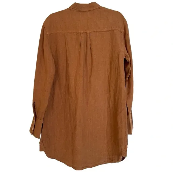 Mate the Label Linen Shirt Mini Dress Sedona Small NWT Beach Casual Minimalist