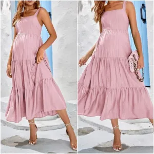 Maternity Cami Maxi Minimalist dress