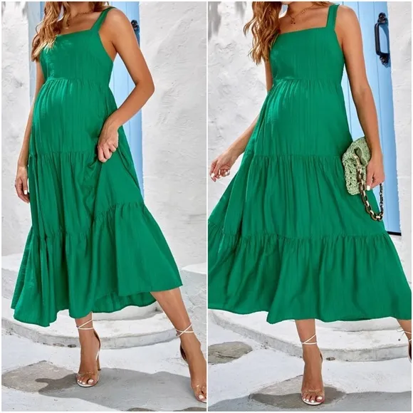 Maternity Cami Maxi Minimalist dress