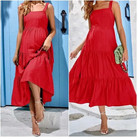 Maternity Cami Maxi Minimalist dress