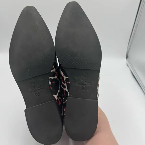 McQ Alexander McQueen Kim Derby Shoes – White Leopard Print – Size IT 38 / US 8