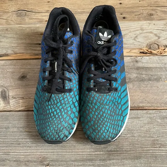 Men adidas ZX Flux Xeno Bold Blue Shoes Sneakers