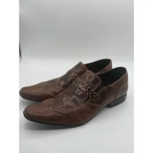 Men leather shoes Vero Guoio ITALY original origin Brown Shoe Size 13