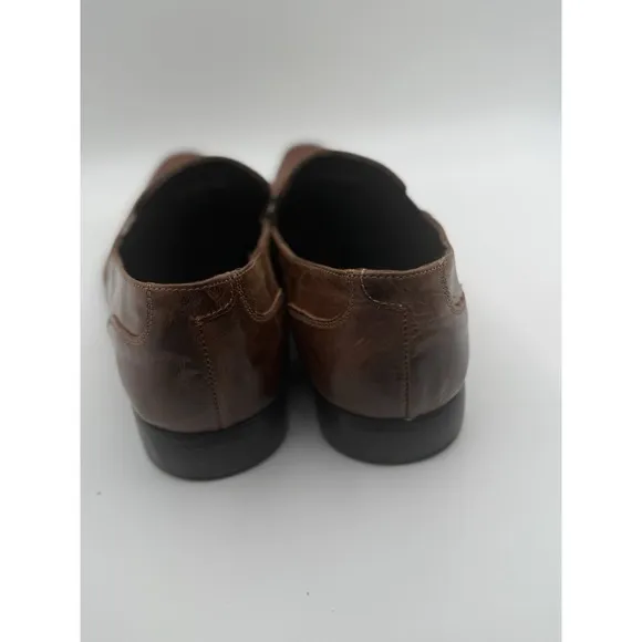 Men leather shoes Vero Guoio ITALY original origin Brown Shoe Size 13
