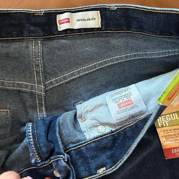 Men wrangler jeans regular fit size 34x29