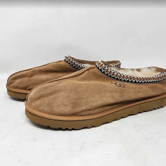 Men's 17 Ugg Tasman slip on slippers in Chestnut brown