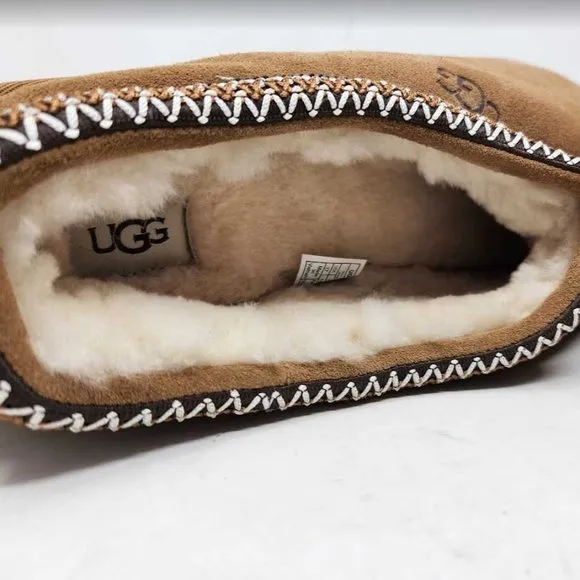 Men's 17 Ugg Tasman slip on slippers in Chestnut brown
