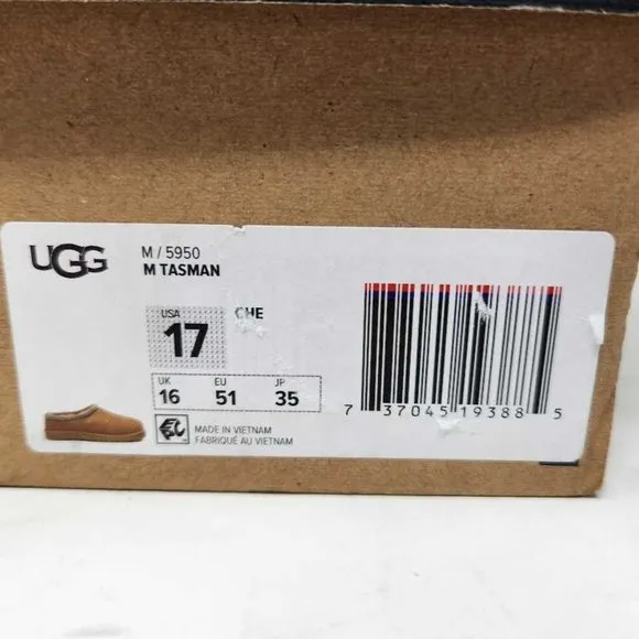 Men's 17 Ugg Tasman slip on slippers in Chestnut brown