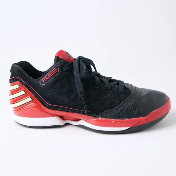 Men's adidas Rose 2.5 Low Chicago Bulls 'Away' Black/Red Basketball Shoes Size 8