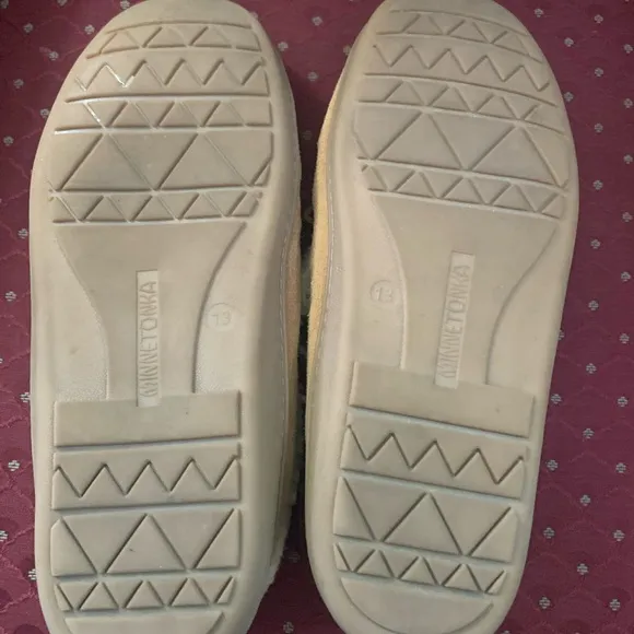 Mens Allen Minnetonka Moccasin Slippers Size 13