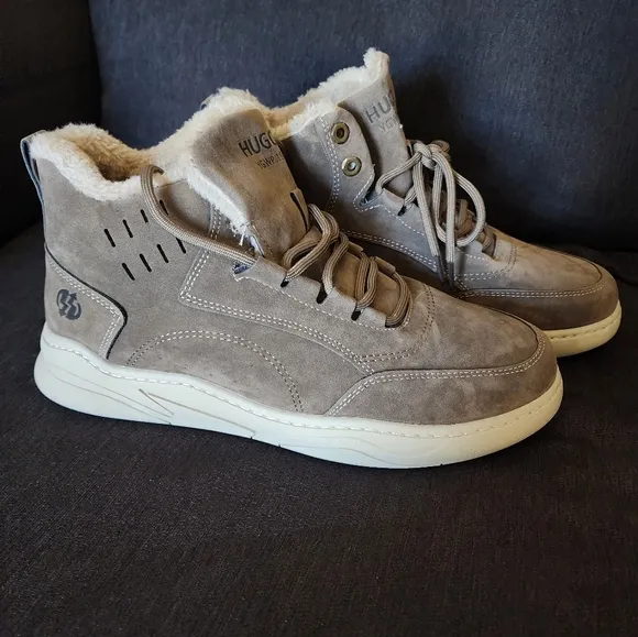 Men's Autumn Winter Warm Shoes, Anti-Skid Snow Boots, Outdoor Casual Sneakers