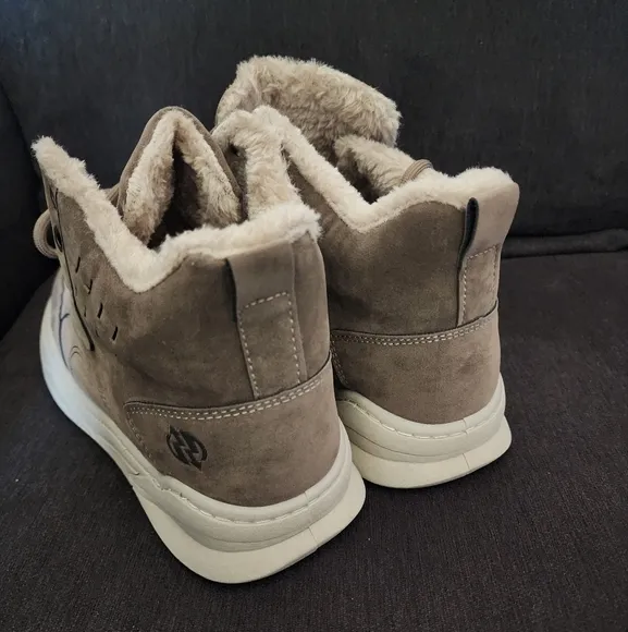 Men's Autumn Winter Warm Shoes, Anti-Skid Snow Boots, Outdoor Casual Sneakers