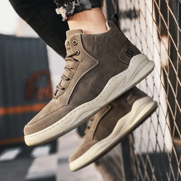 Men's Autumn Winter Warm Shoes, Anti-Skid Snow Boots, Outdoor Casual Sneakers