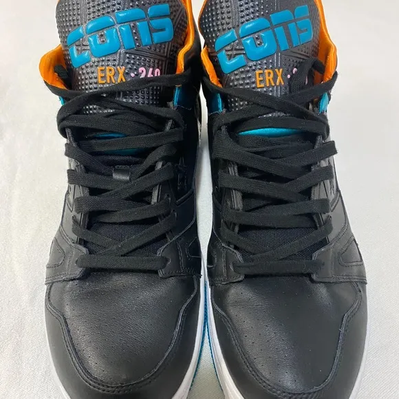 Men's Black and Blue Sneakers. Gently used. Size 10.5 men’s