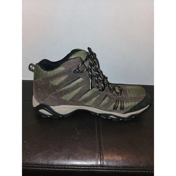 Mens Brown And Green Columbia Size 12 Wide Boots Omni Grip