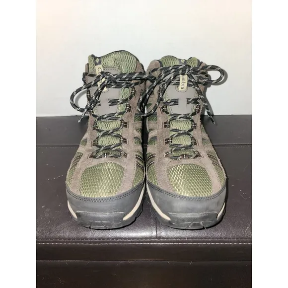 Mens Brown And Green Columbia Size 12 Wide Boots Omni Grip