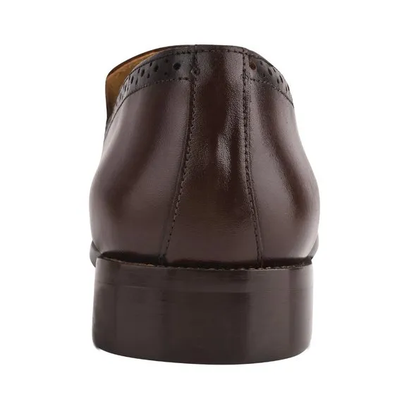MEN'S Brown Tassel Loafer Leather Tassels Shoes