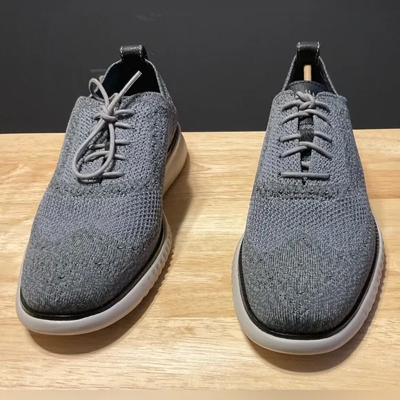 Men's Cole Haan Zerogrand Magnet/VPR Grey Knit Oxford Shoes. New with Box.