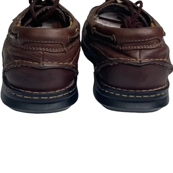 Men’s Dockers Stain Defender Lace Up Chocolate Brown Oxford Size 12