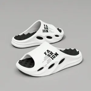 Men's Manfinity Massage Slide Slippers, Non-Slip Quick-Dry Open Toe Sandals