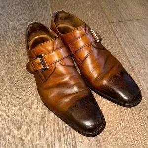 Men's Marco II Monk Strap Leather Dress Shoes