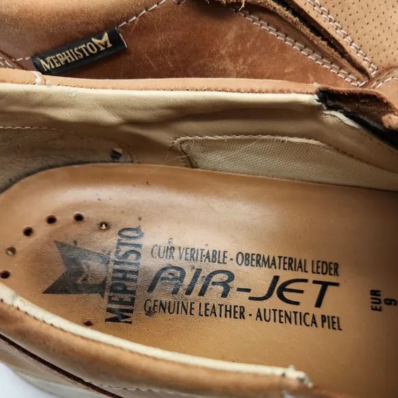 Men's Mephisto Valter Loafer Hazelnut Randy Smooth Leather 9.5M Pre-owned