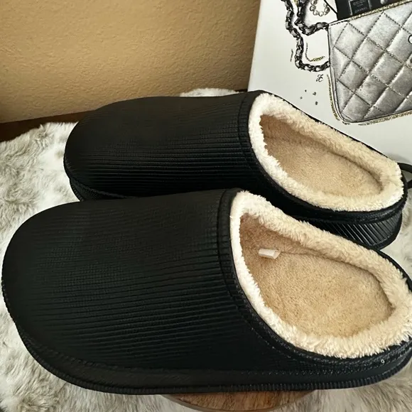 Men’s Orthopedic Cushion Slides with Fur-Cloud Slides New