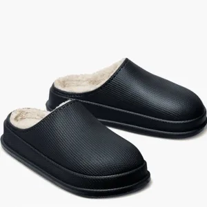 Men’s Orthopedic Cushion Slides with Fur-Cloud Slides New